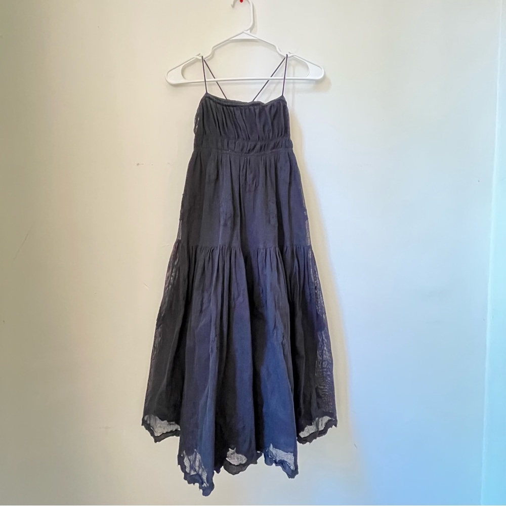 Aritzia Wilfred Black Midi Vagabond Tulle Dress